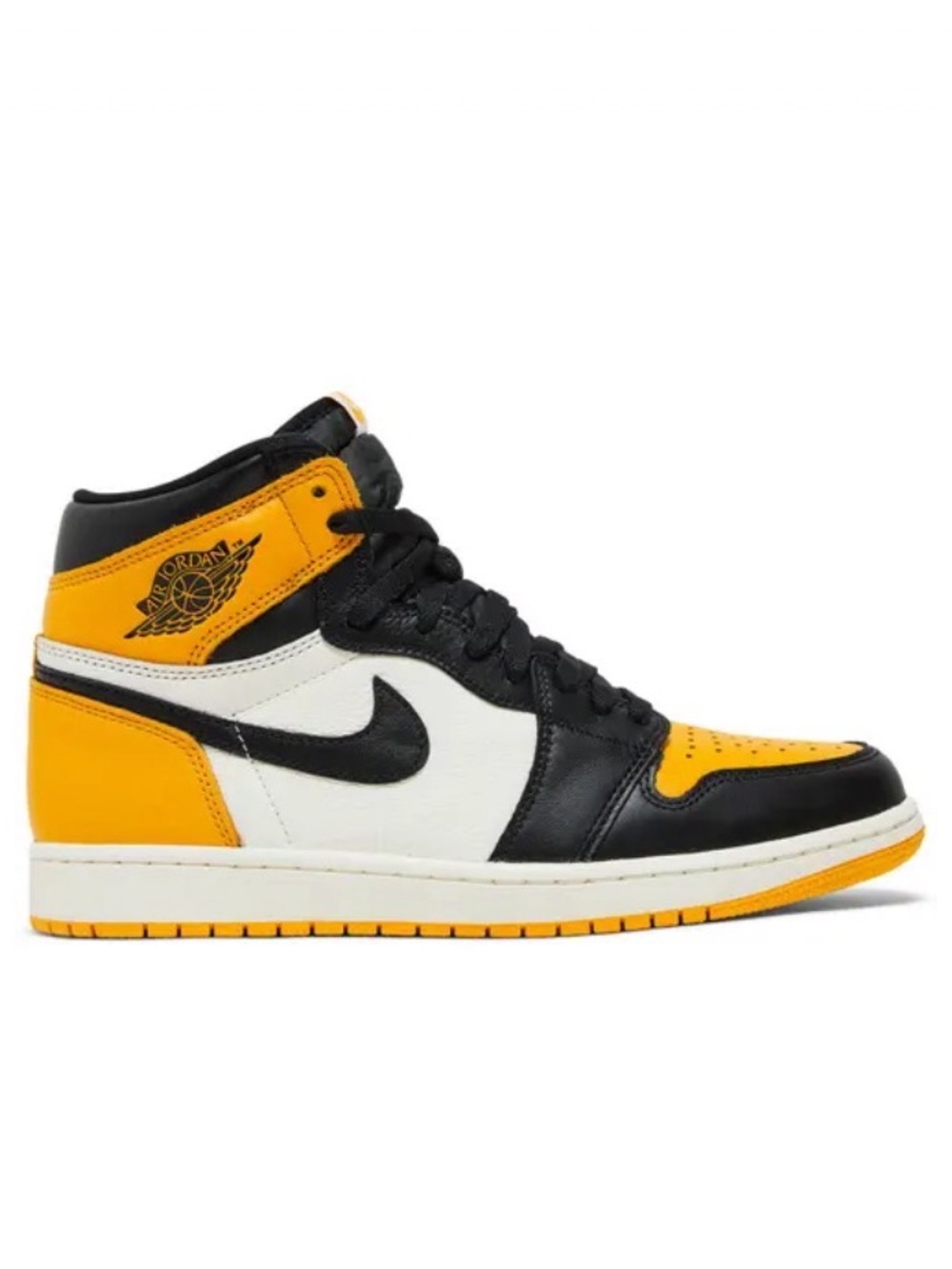 Jordan 1 High 4.5 Y Sneakers in Yellow Black White